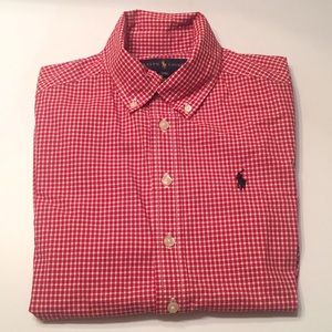 BOYS SIZE 8 (SM) POLO BUTTON DOWN SHIRT